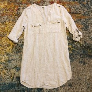 JOIE Linen Dress Size Small Grey